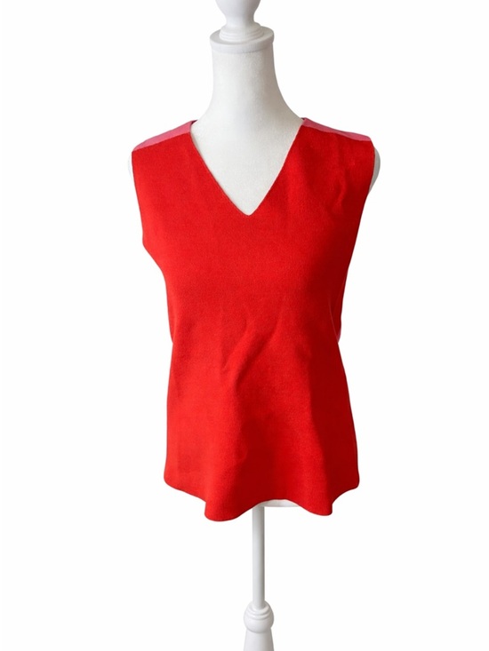 Ann Taylor Tops - Ann Taylor Sleeveless V-Neck Knit Top - Red